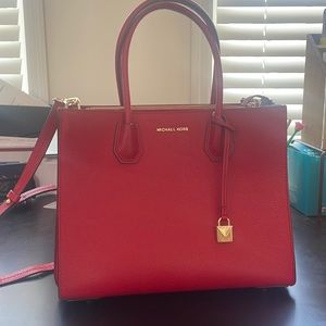 Michael Kors briefcase with crossbody strap. Very gently used